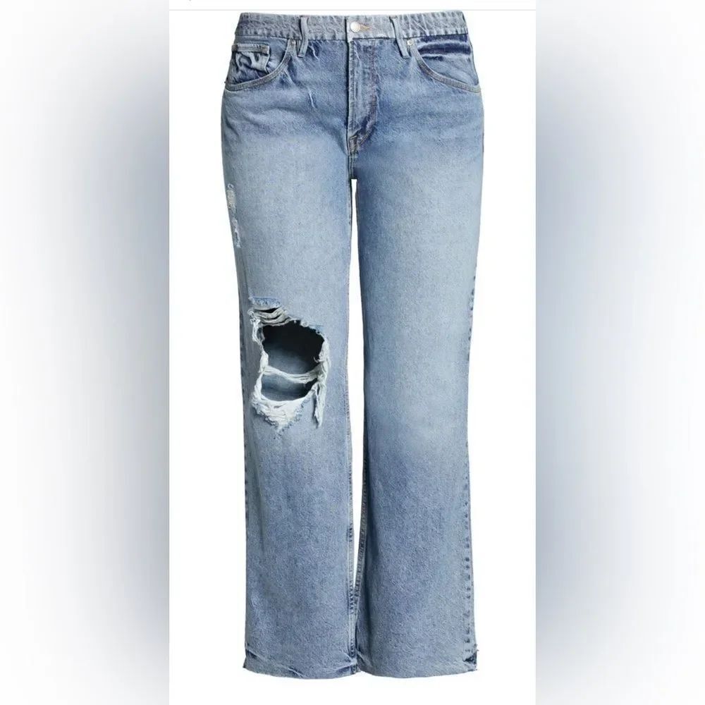Good American 90s Ripped Jeans NWT - Picture 2 of 6